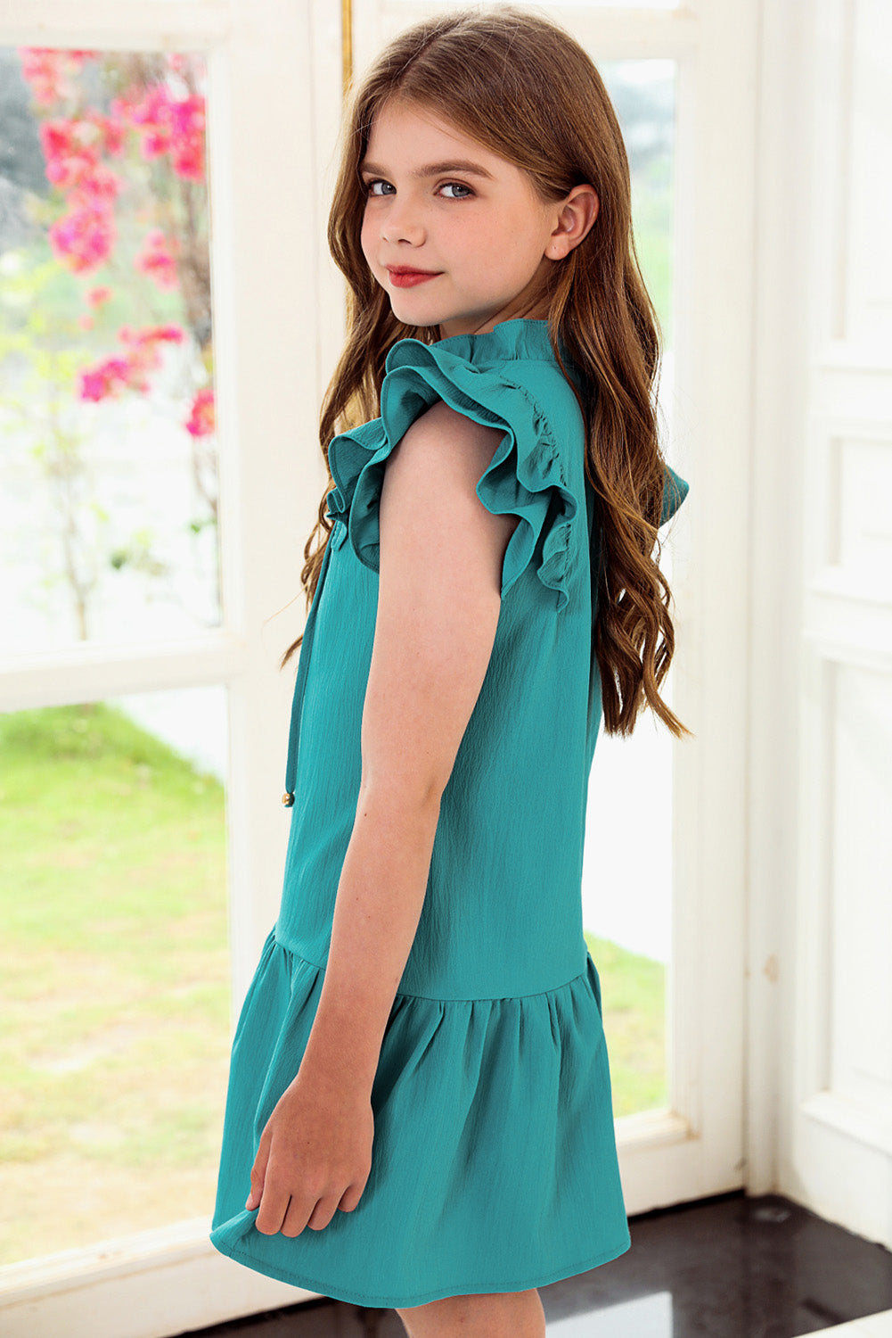 Kid's Summer Flutter Sleeve Dress