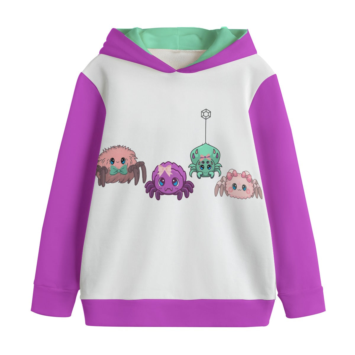 Kid's Bow-dacious Spiders Pullover Hoodie