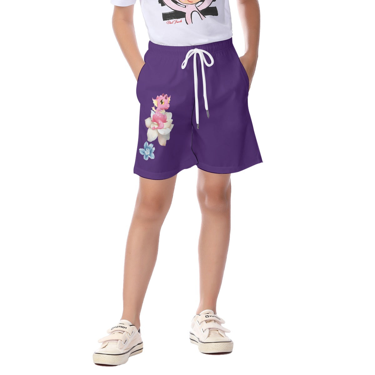 Kid's Flower Dragons Light-Weight Shorts