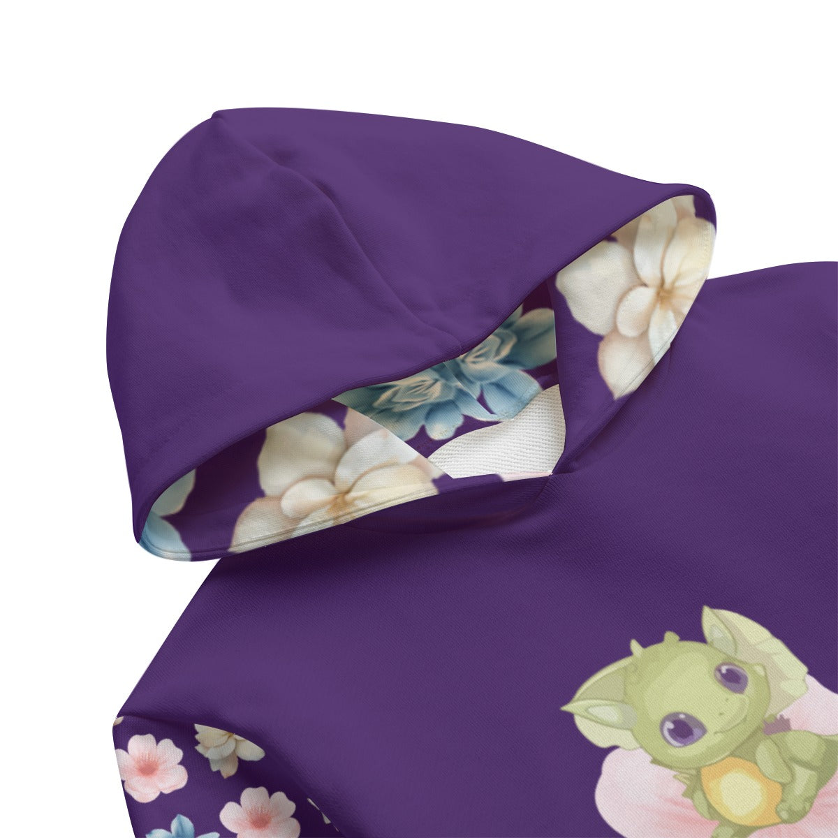 Kid's Flower Dragons Pullover Hoodie