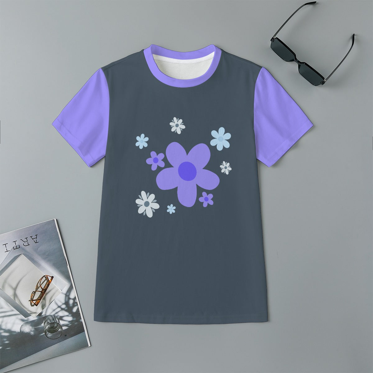 Kid's Blue Flower T-Shirt