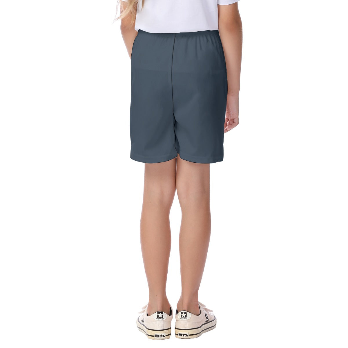 Kid's Blue Flowers Light-Weight Shorts