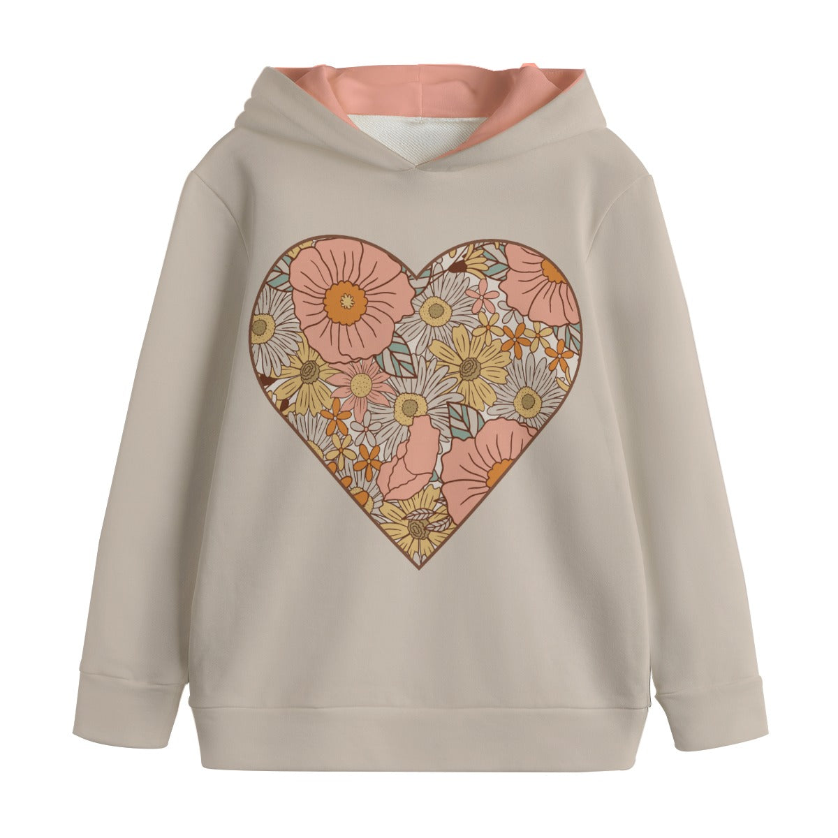 Kid's Sassy Flowers Pullover Hoodie