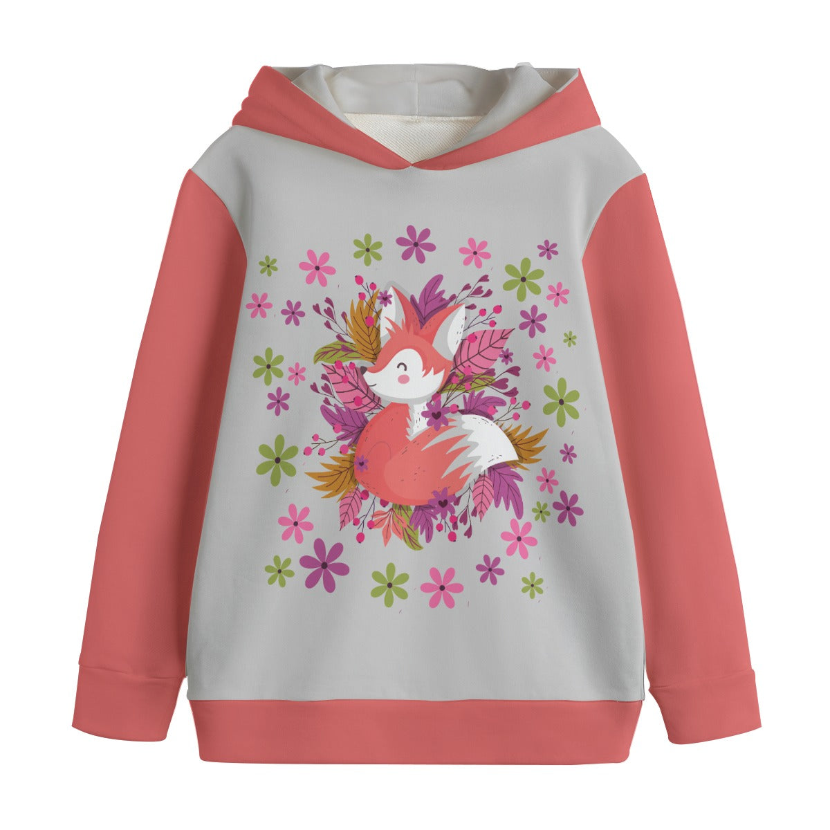 Kid's Fancy Fox Pullover Hoodie