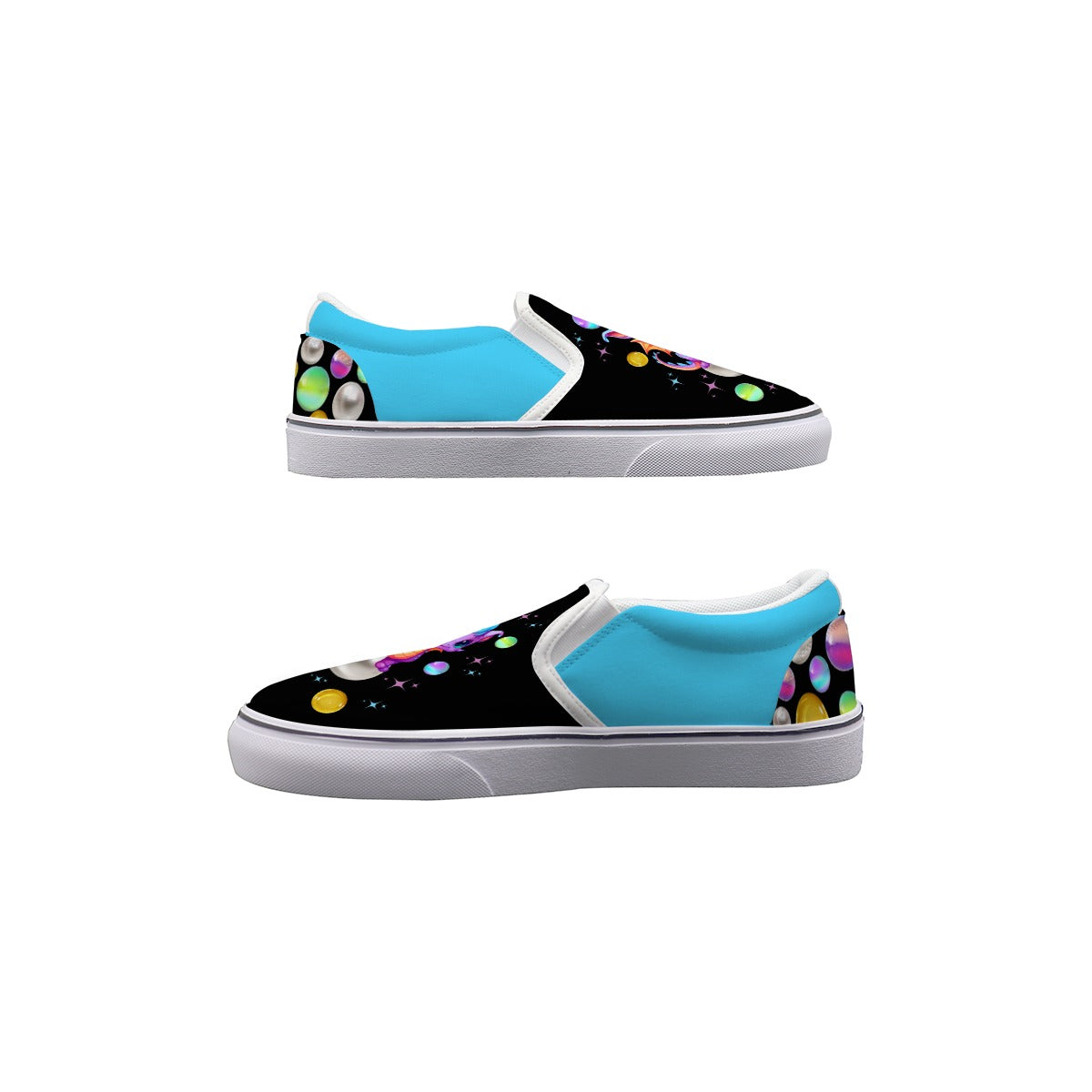 Kid's Space Dragons Slip-On Sneakers