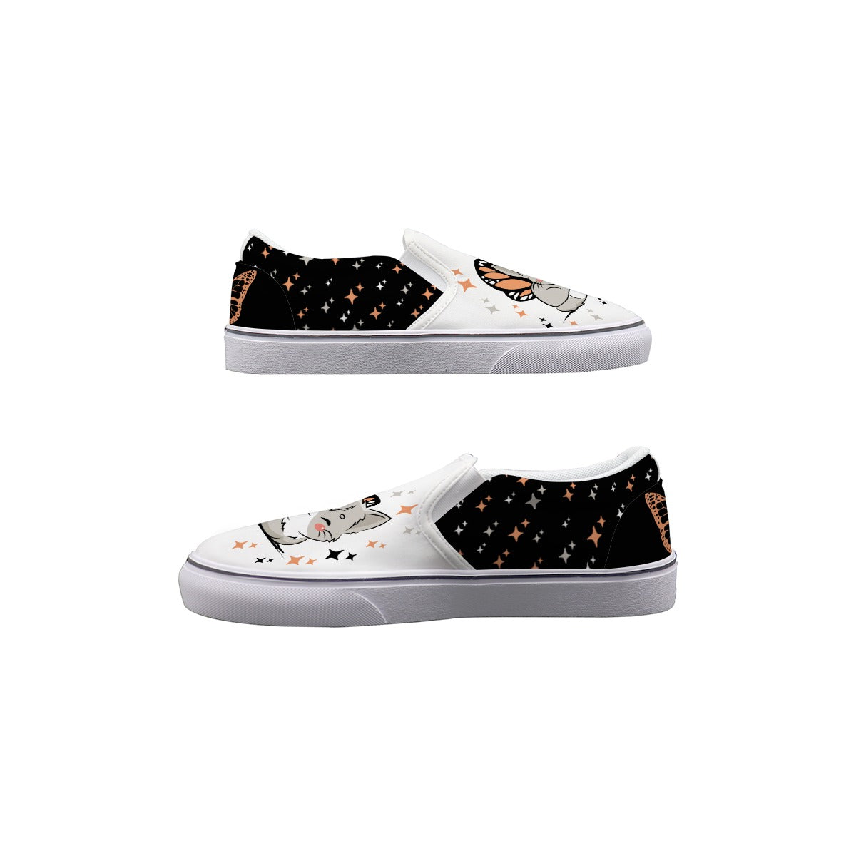 Kid's Butterfly Kitty Slip On Sneakers