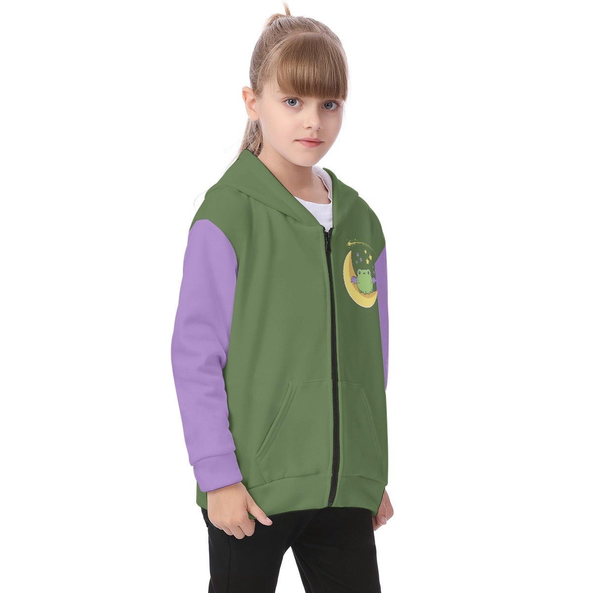 Kid's Magic Frog Fleece Zip-Up Hoodie