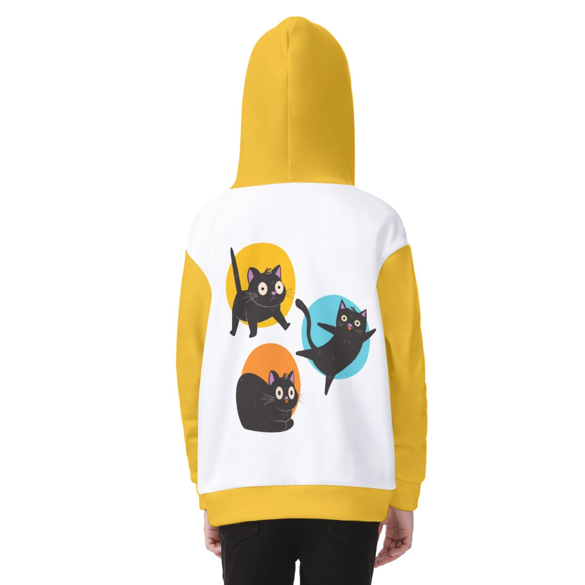Kid's Silly Cat Fleece Zip-Up Hoodie