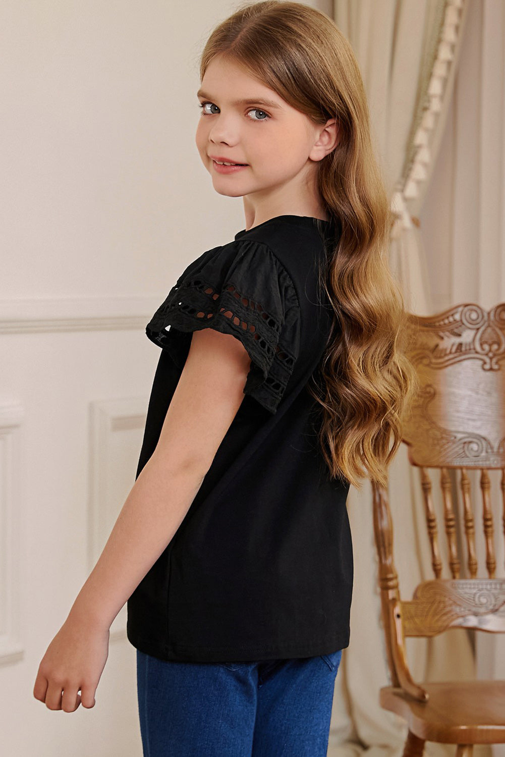 Kid's Summer Flutter Sleeve Top