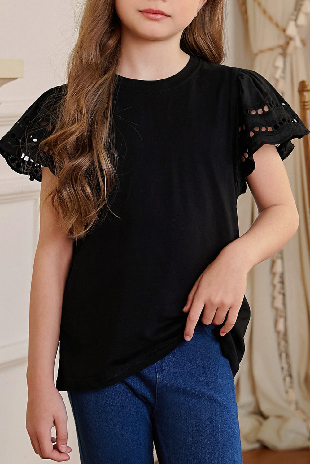 Kid's Summer Flutter Sleeve Top