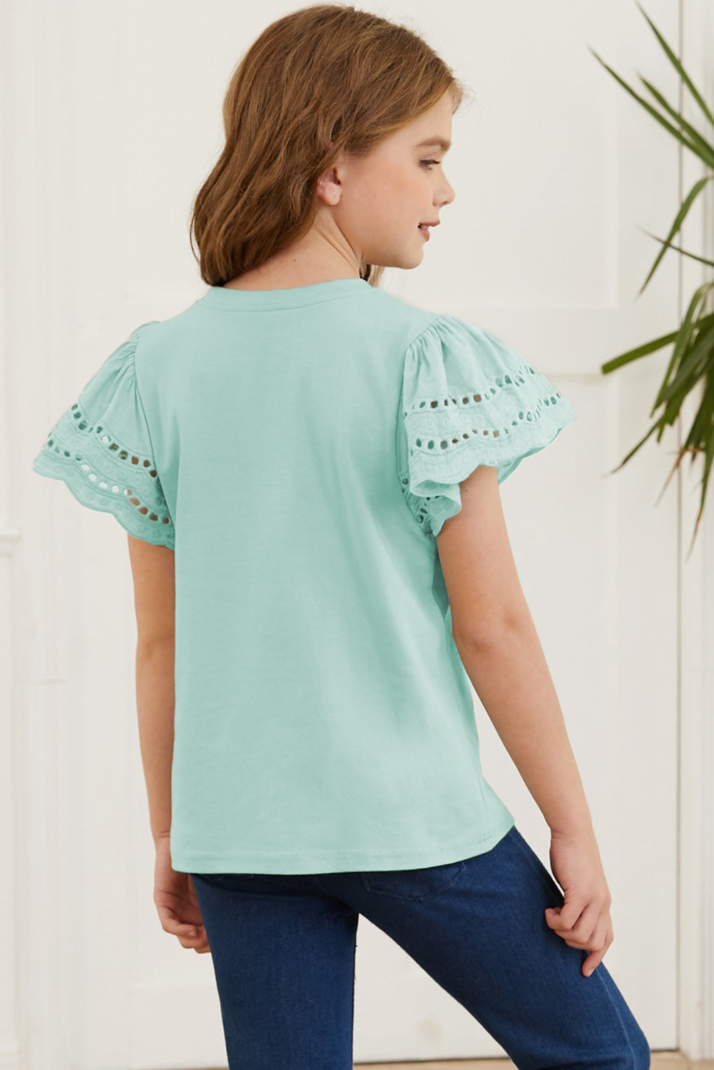 Kid's Summer Flutter Sleeve Top
