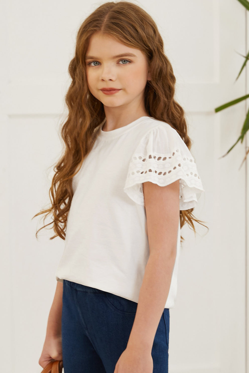 Kid's Summer Flutter Sleeve Top