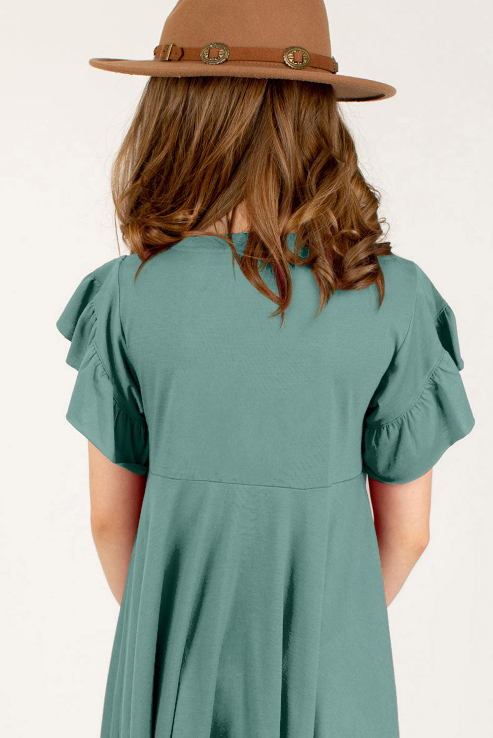 Kid's Summer Petal Sleeve Dress