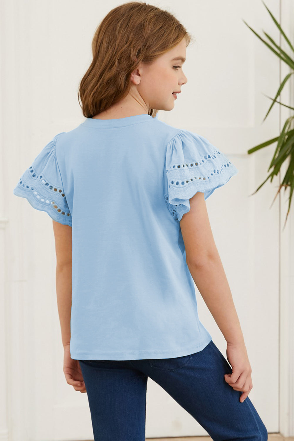 Kid's Summer Flutter Sleeve Top