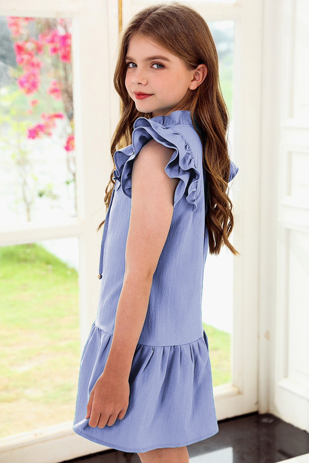 Kid's Summer Flutter Sleeve Dress