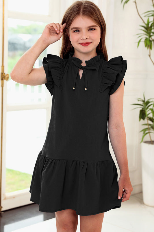 Kid's Summer Flutter Sleeve Dress