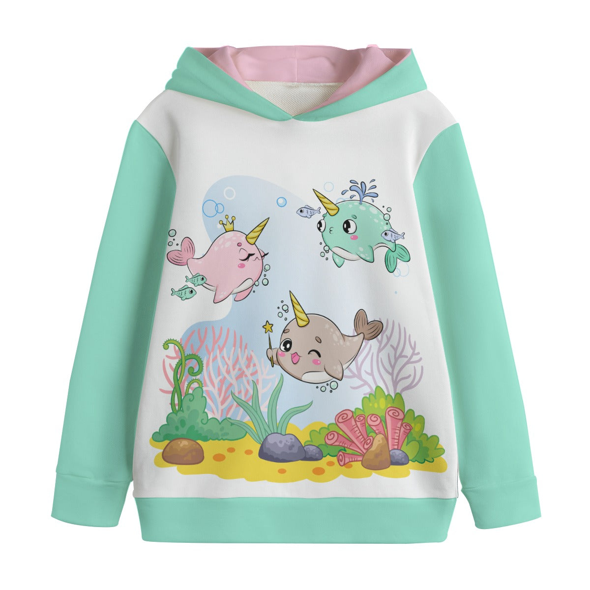 Kid's Nifty Narwhals Pullover Hoodie