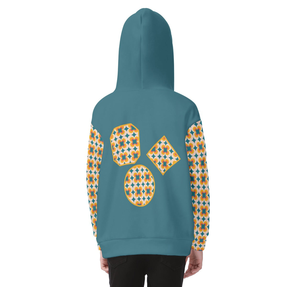 Kid's Orange Blossom Fleece Zip-Up Hoodie