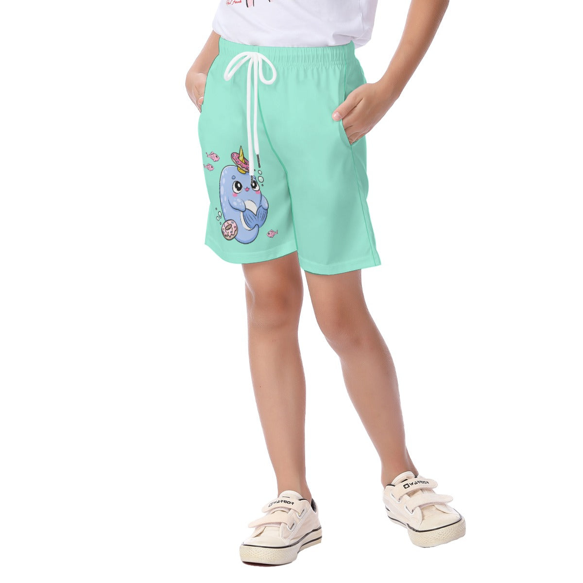 Kid's Nifty Narwhals Light-Weight Shorts