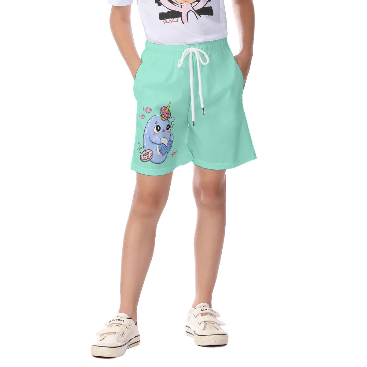 Kid's Nifty Narwhals Light-Weight Shorts