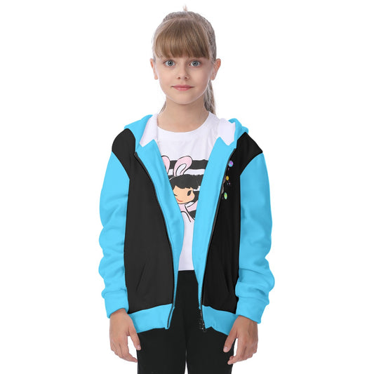 Kid's Space Dragons Fleece Zip-Up Hoodie