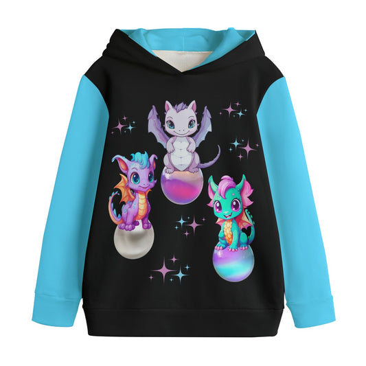 Kid's Space Dragons Pullover Hoodie