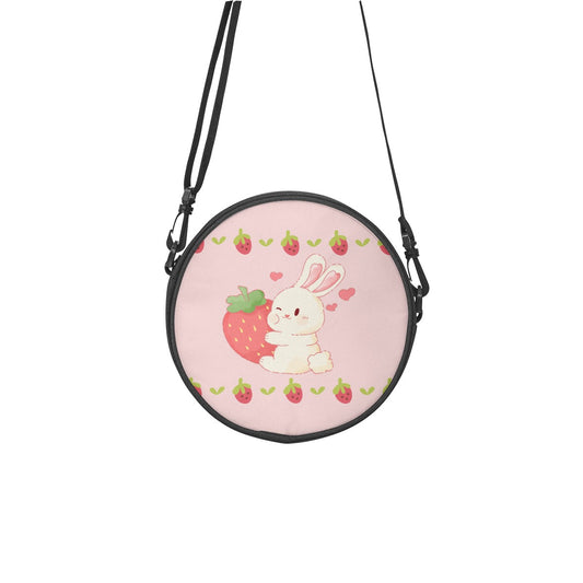 Berry Bunny Round Shoulder  Bag