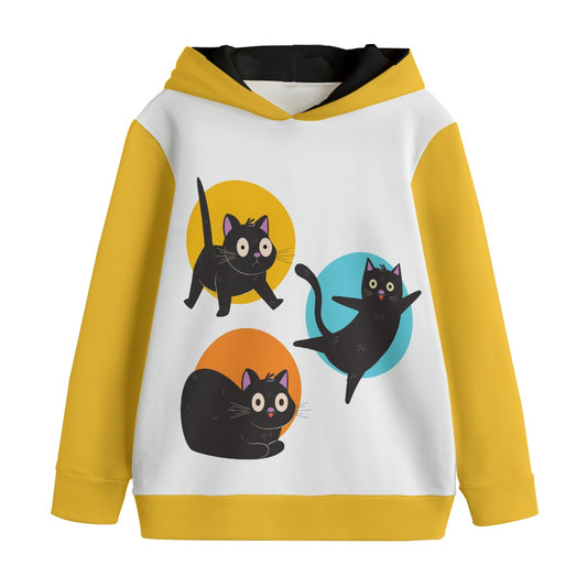 Kid's Silly Cat Pullover Hoodie