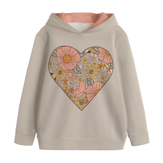 Kid's Sassy Flowers Pullover Hoodie
