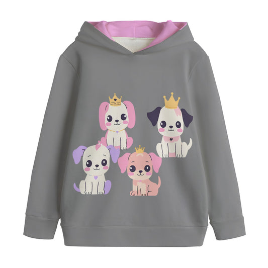 Kid's Puppy Princess Pullover Hoodie