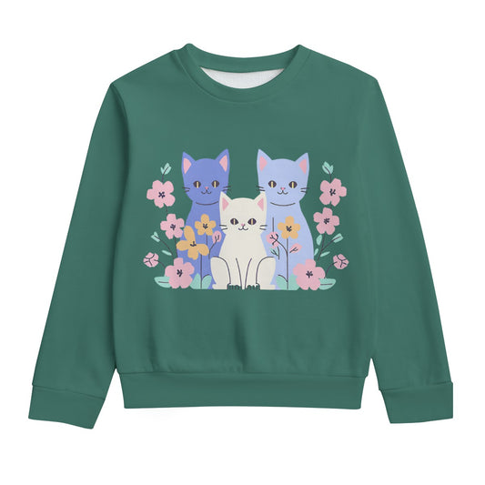 Kid's Kitten Garden Sweatshirt